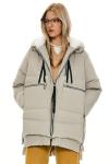 Orolay Women's Beige Thick Down Jacket Medium