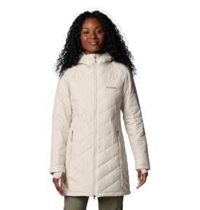 Columbia Women's Long Hooded Puffer Jacket, Dark Stone