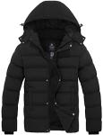 Wantdo Men's Windproof Hooded Winter Puffer Jacket