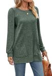 Women’s Long Sleeve Christmas Sweater with Pockets