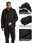 Wantdo Men's Windproof Hooded Winter Puffer Jacket
