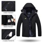 Men's Hooded Fleece Winter Ski Jacket