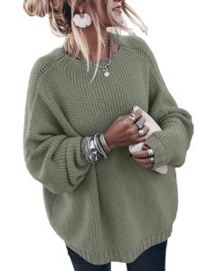 Womens Oversized Casual Long Sleeve Mock Neck Sweater