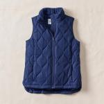 Lands' End Women's Insulated Quilted Vest, Navy
