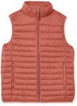 Men's Packable Water-Resistant Puffer Vest, Earth Red