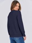 ANRABESS Women’s Lightweight Crewneck Sweater in Navy