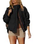 Qiaomai Women's Fleece Lined Windbreaker Jacket