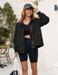 Qiaomai Women's Fleece Lined Windbreaker Jacket