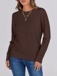 ANRABESS Women's Lightweight Crewneck Knit Pullover Sweater