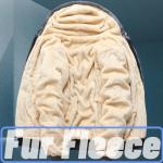 GXAMOY Men's Heavyweight Fleece Zip Hoodie - Black