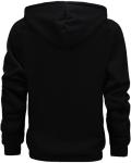 GXAMOY Men's Heavyweight Fleece Zip Hoodie - Black