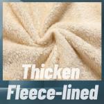 GXAMOY Men's Heavyweight Fleece Zip Hoodie - Black