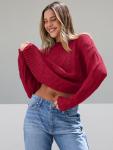 Chic Oversized Cable Knit Sweater for Women