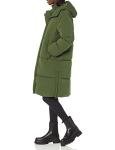 Women's Plus Size Oversized Dark Olive Puffer Jacket