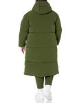 Women's Plus Size Oversized Dark Olive Puffer Jacket