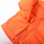 HILEELANG Boys Lightweight Hooded Puffer Jacket, Orange