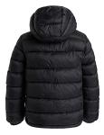 Kids Lightweight Hooded Puffer Jacket - Black