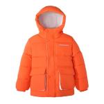 HILEELANG Boys Lightweight Hooded Puffer Jacket, Orange