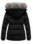 GGleaf Women's Quilted Winter Puffer Jacket Black