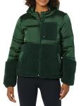 Women's Full-Zip Sherpa Fleece Puffer Jacket
