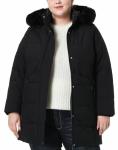 Plus Size Waterproof Winter Coat with Detachable Hood