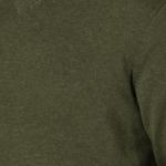 Men's V-Neck Pullover Sweater in Olive Heather