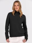 ANRABESS Women's Turtleneck Button Pullover Top