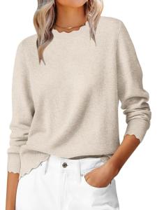 ANRABESS Women's Lightweight Long Sleeve Pullover Sweater