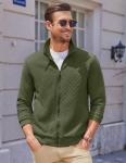COOFANDY Men's Lightweight Zip-Up Quilted Jacket