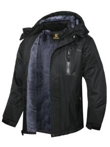 Keevoom Men's Warm Waterproof Winter Ski Jacket