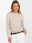 ANRABESS Women's Lightweight Cropped Crew Neck Sweater