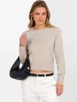 ANRABESS Women's Lightweight Cropped Crew Neck Sweater