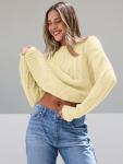 Trendy Plus Size Oversized Cable Knit Sweater