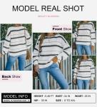 Dokotoo Women's Color Block Long Sleeve Sweater