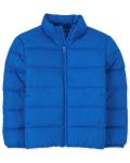 Boys' Wind and Water-Resistant Puffer Jacket