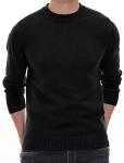 Sailwind Men's Black Crewneck Casual Sweater