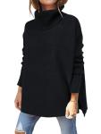 Oversized Turtleneck Batwing Sweater Tops for Fall