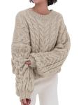 PRETTYGARDEN Women's Oversized Cable Knit Sweater