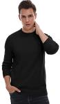 Sailwind Men's Black Crewneck Casual Sweater