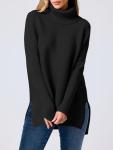 Oversized Turtleneck Batwing Sweater Tops for Fall