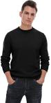 Sailwind Men's Black Crewneck Casual Sweater