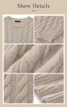 PRETTYGARDEN Women's Oversized Cable Knit Sweater