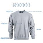 Gildan Men's Heavy Blend Crewneck Sweatshirt - Grey