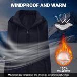 Trendy Women's Long Hooded Puffer Vest Black