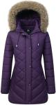 Women's Warm Waterproof Puffer Coat with Hood