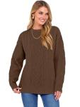 ANRABESS Women’s Oversized Chunky Cable Knit Sweater