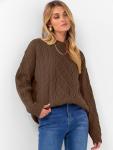 ANRABESS Women’s Oversized Chunky Cable Knit Sweater