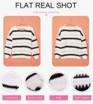 Trendy Striped Long Sleeve Crewneck Sweater for Women