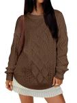 ANRABESS Women’s Oversized Chunky Cable Knit Sweater
