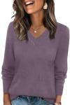 Trendy Women's Long Sleeve Ribbed Knit Sweater